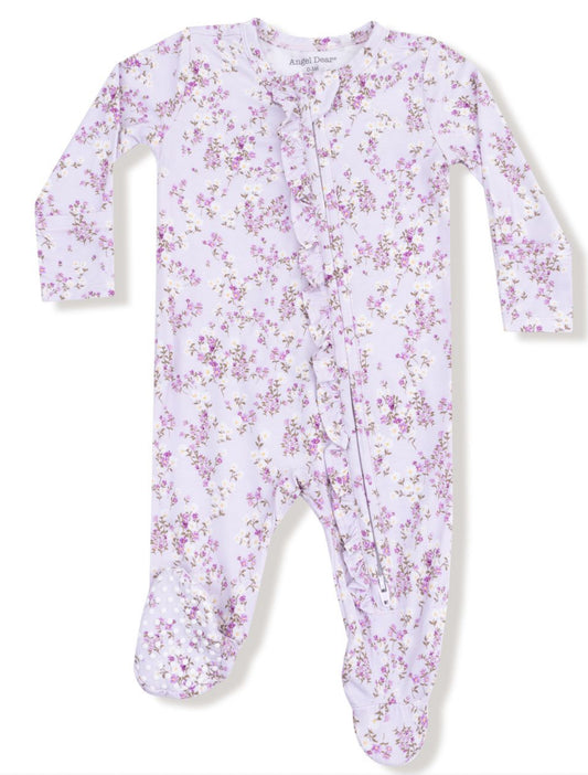 Sweet Dream Floral 2 Way Ruffle Footie