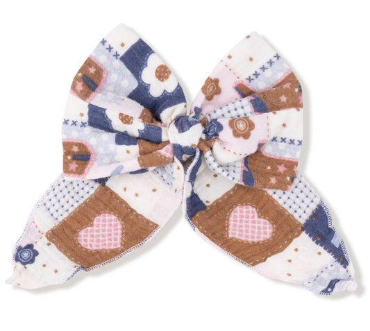 Patchwork Cowgirl Bow