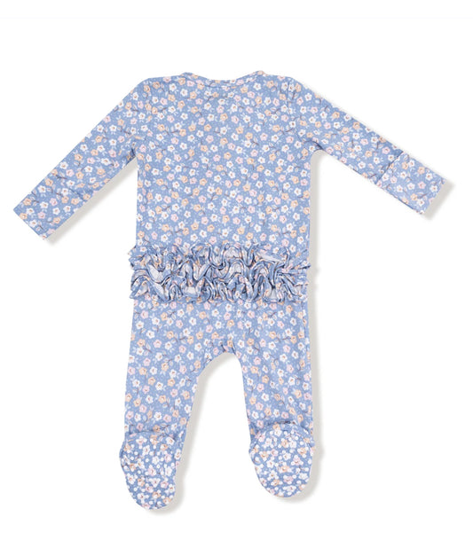 Country Calico 2 Way Zipper Footie