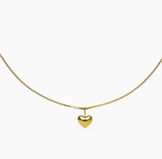 Waterproof Dainty Heart Necklace