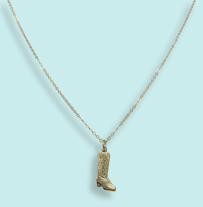 Cowgirl Boot Necklace