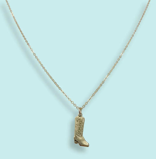 Cowgirl Boot Necklace