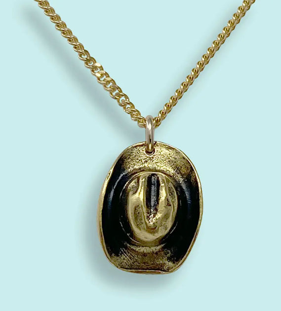 Cowgirl Hat Necklace