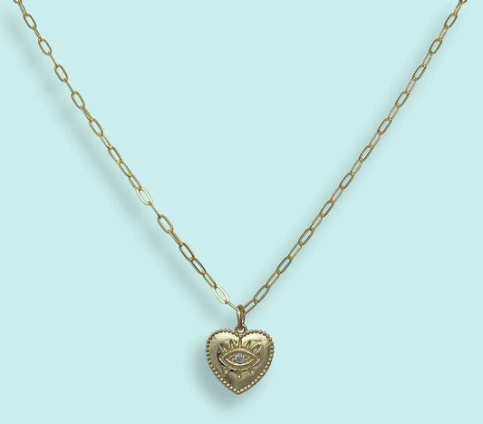 Eye Heart Necklace