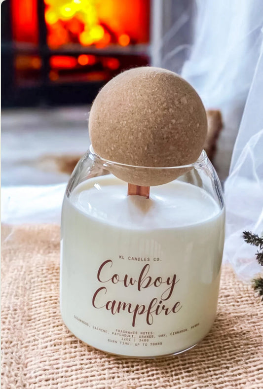 Cowboy Campfire Candle