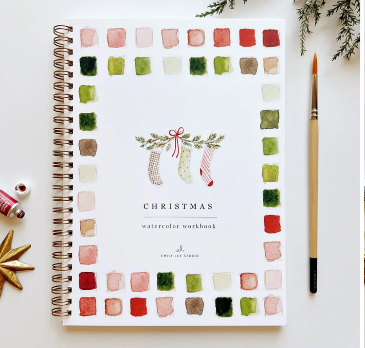 Christmas Watercolor Workbook