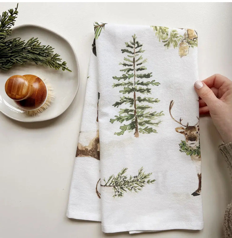Evergreen Tea Towel