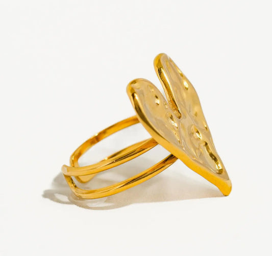 Gold Plated Heart Ring