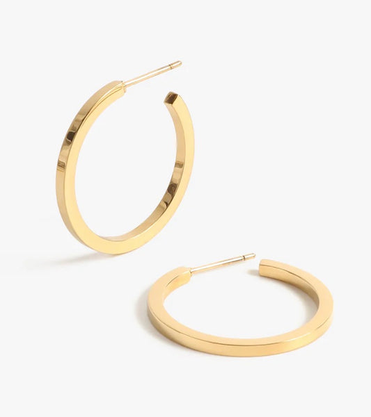 Jay Hoops 1” Gold
