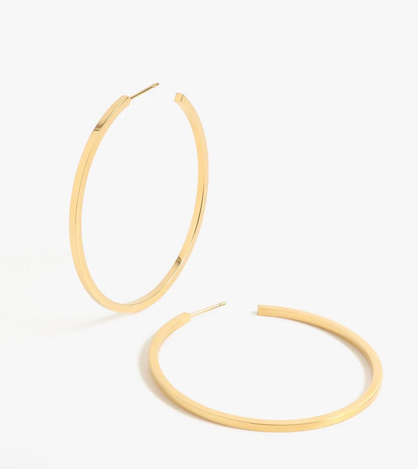 Jay Hoops 2” Gold
