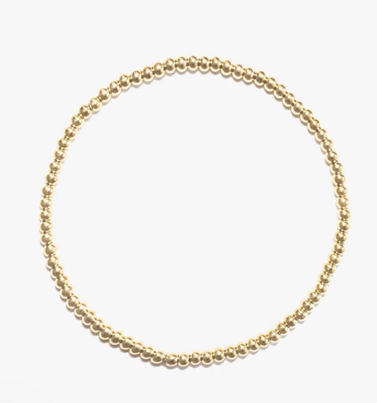 Crown Bracelet 3mm Gold