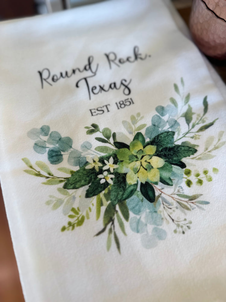 Round Rock Eucalyptus Swag Tea Towel