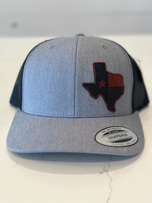 Trevizo Mens Hat With Leather Texas State Patch