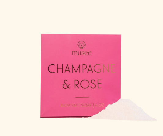 Champagne and Rose Bath Salt Soak