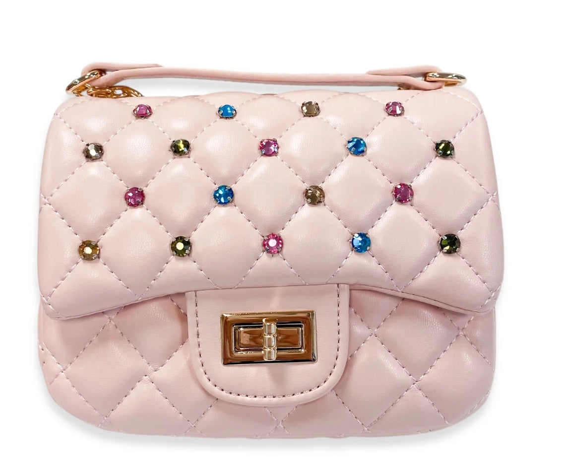 Colorful Quilted Gems Girls Purse