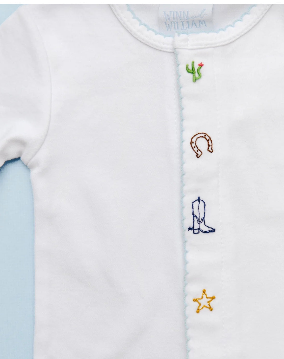 Giddy Up Sleeper Blue Newborn