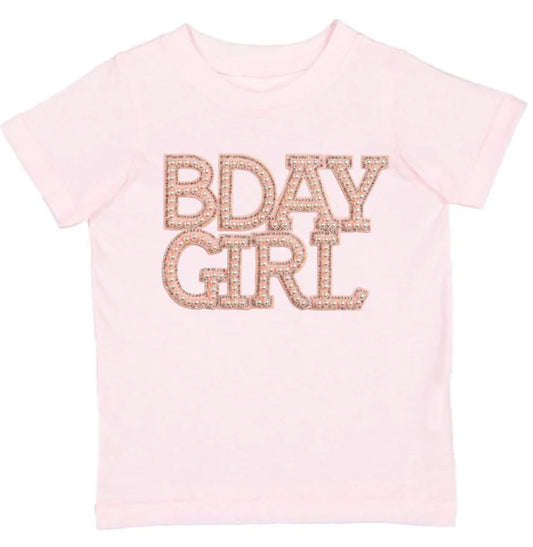 Birthday Girl Pearl Patch T Shirt