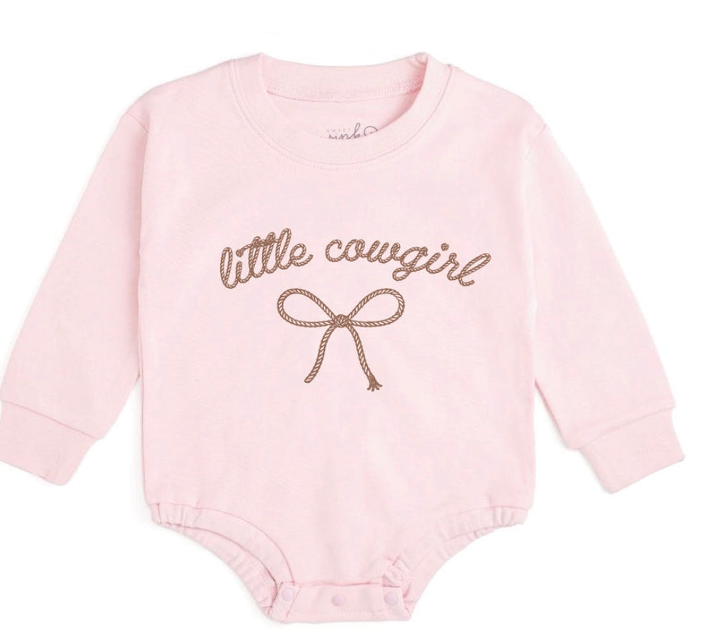 Little Cowgirl Western Longsleeve Romper