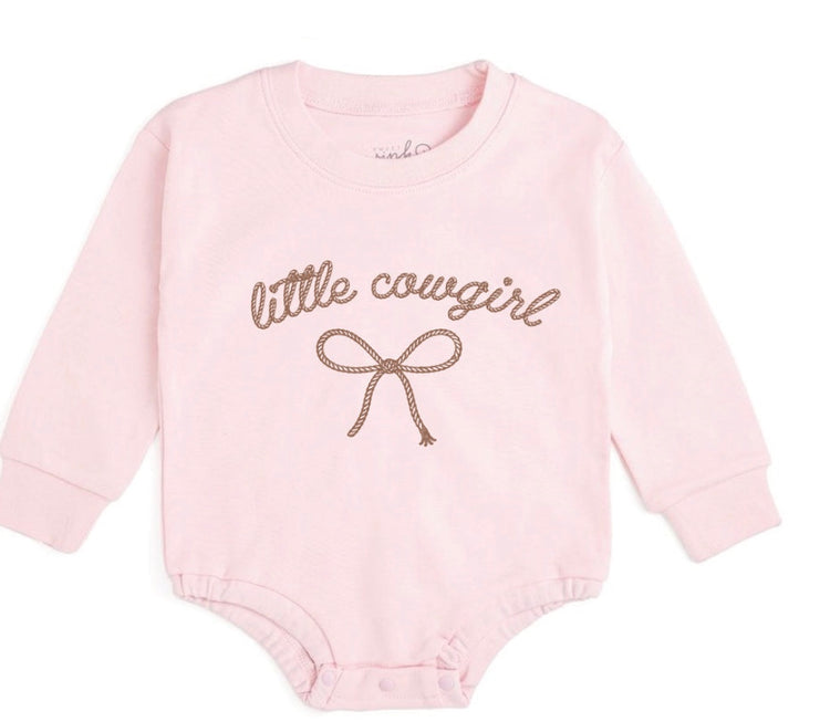 Little Cowgirl Western Longsleeve Romper