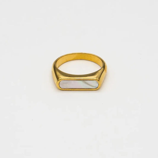 Gold Shell Ring Bar