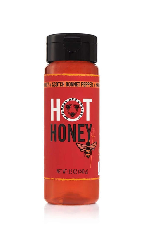 Savannah Bee Hot Honey 12.Oz Plastic Squeeze Bottle