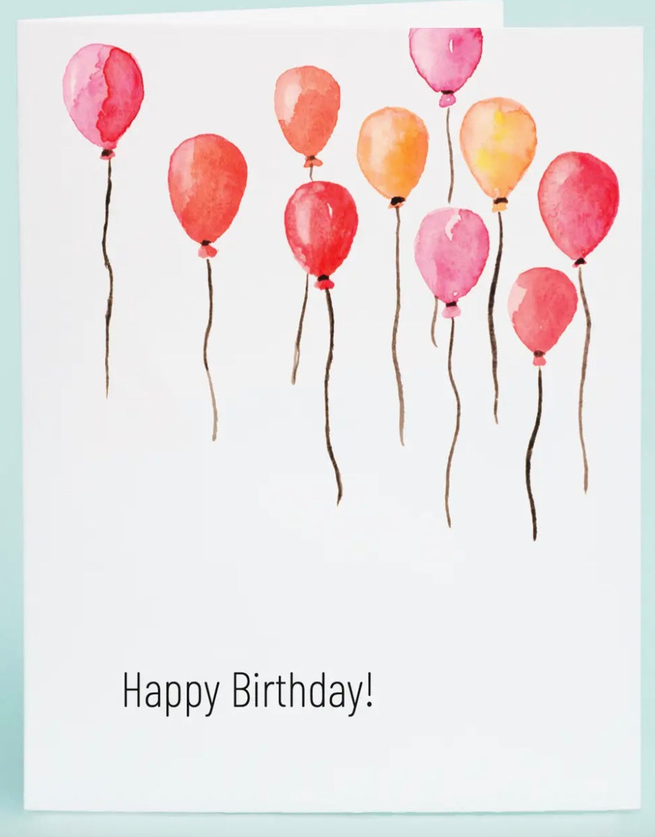 Birthday Balloons Birthday Card