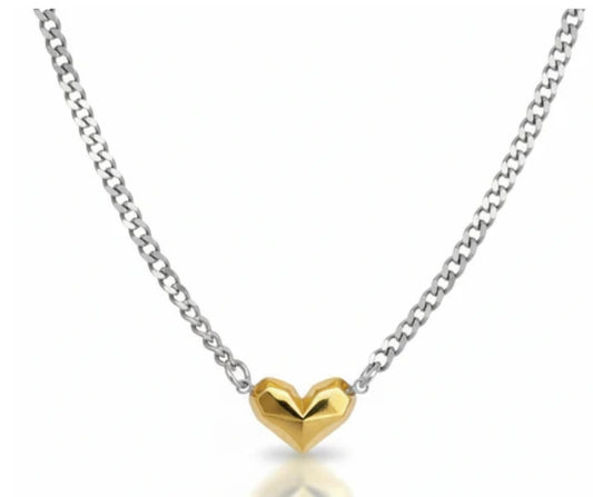 Fierce Love Necklace Mixed Metal