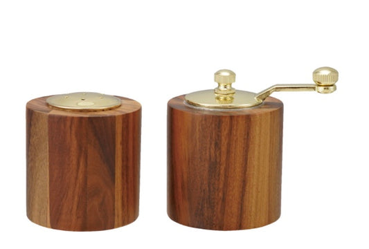 Acacia Wood Salt and Pepper Shaker Set