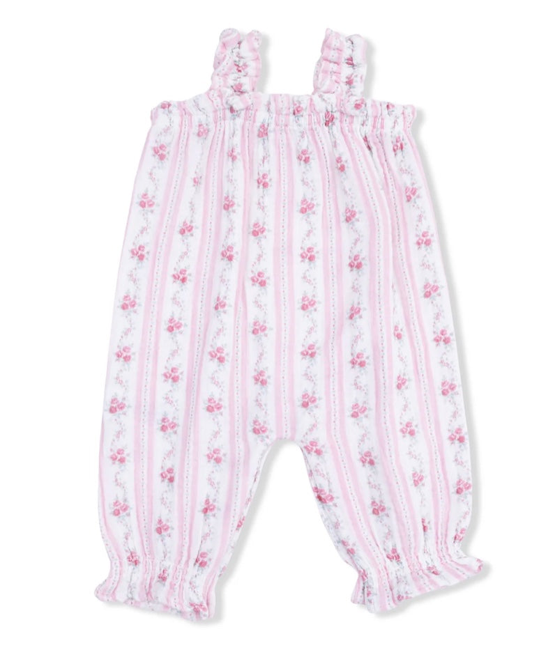 Winding Roses Ruffly Strap Overall