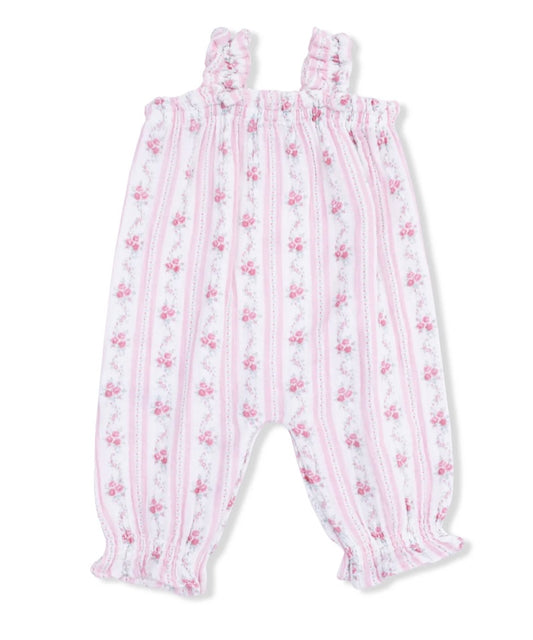 Winding Roses Ruffly Strap Overall