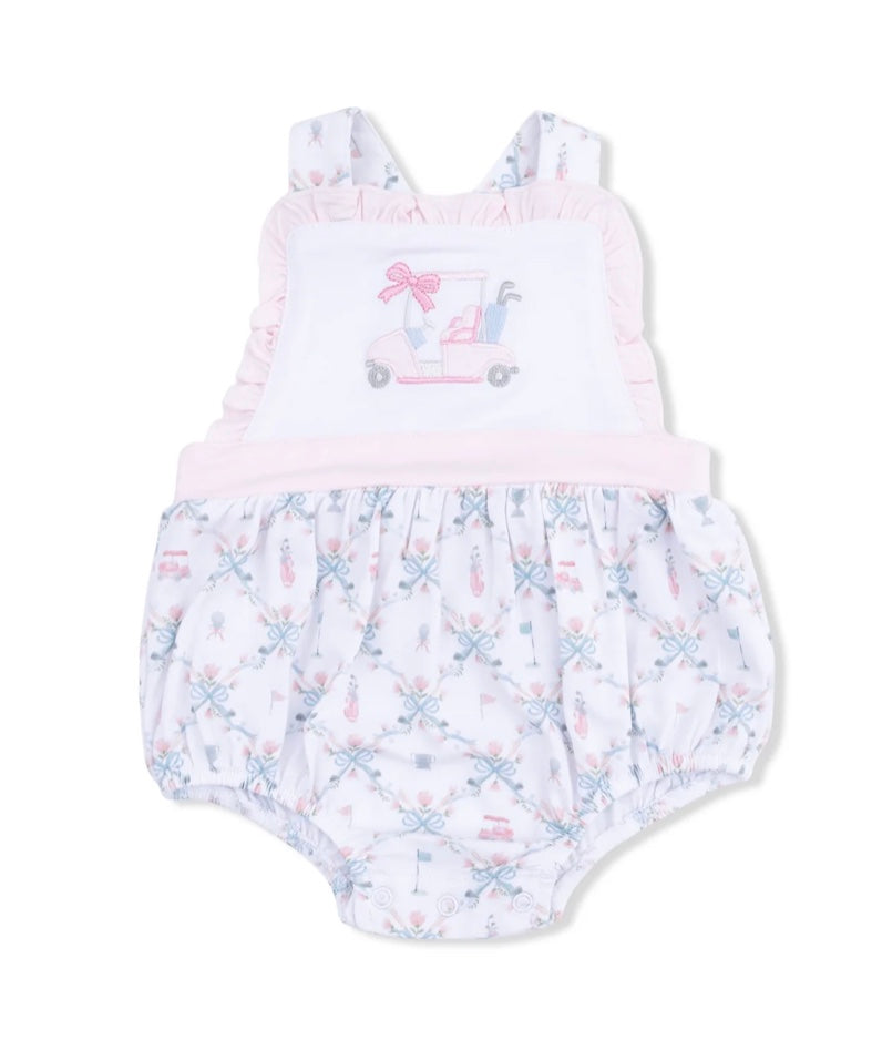 Golf Trellis Pink Ruffle Bubble