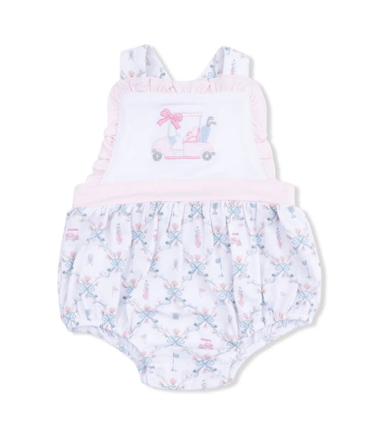 Golf Trellis Pink Ruffle Bubble