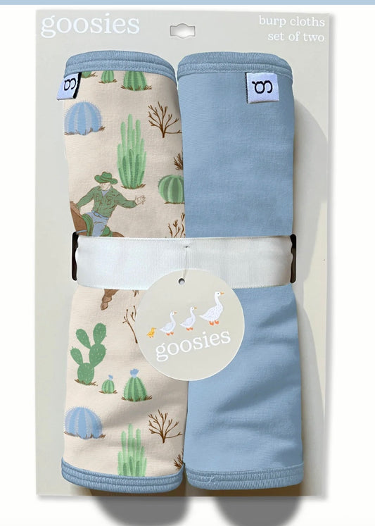 Saddle Up Burp Cloth Set