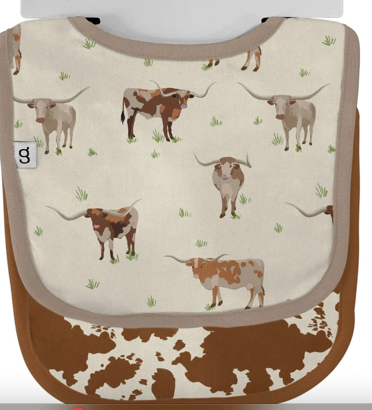 Longhorns Bib Set