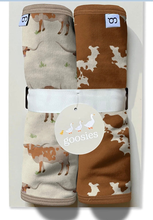 Longhorn Burp Cloth Set
