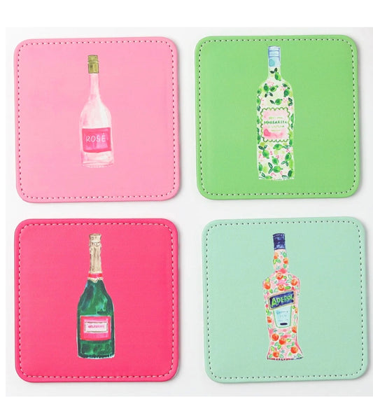 Cocktails Coasters Set of 4