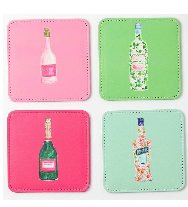 Cocktails Coasters Set of 4