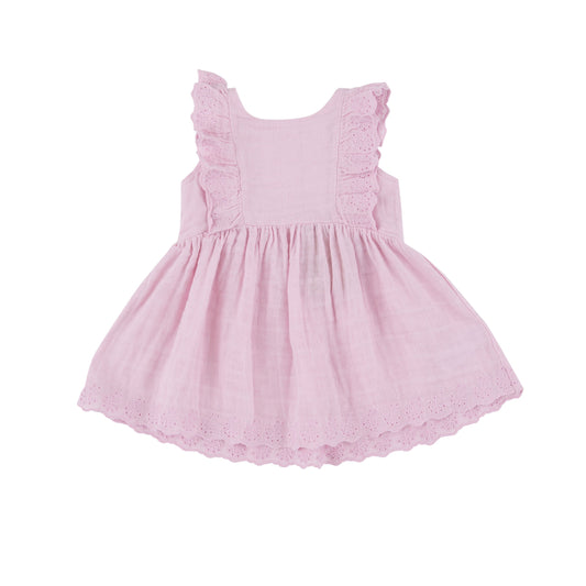 Angel Dear Eyelet Edged Dress and Diaper Cover