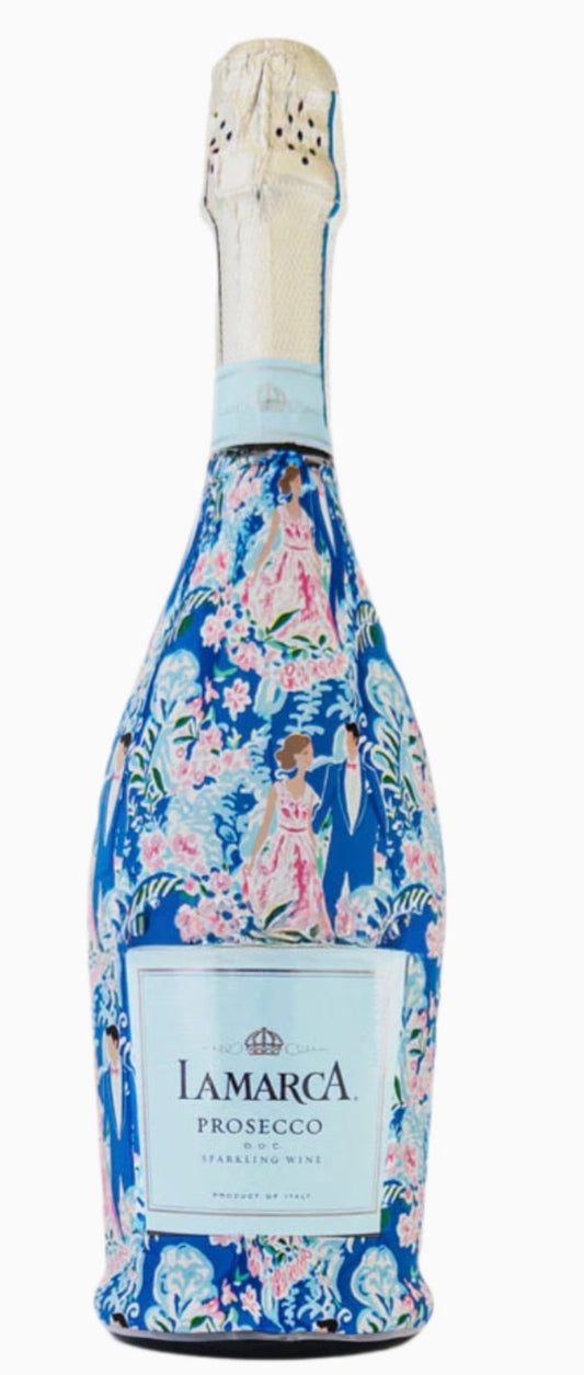Preppy Bride and Groom Bottle Wrap