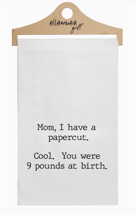 Mom I Have  Paper Cut Kitchen Towel