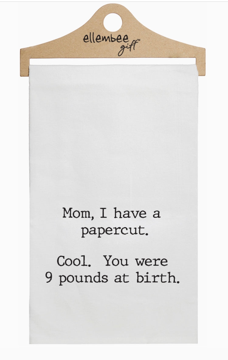 Mom I Have  Paper Cut Kitchen Towel