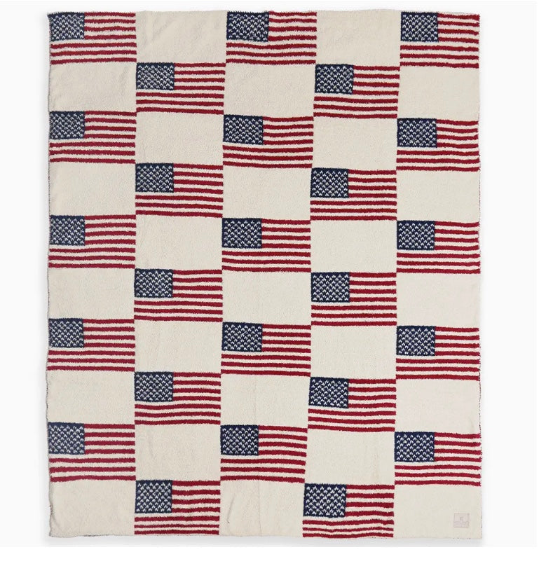 US Flag Throw Blanket