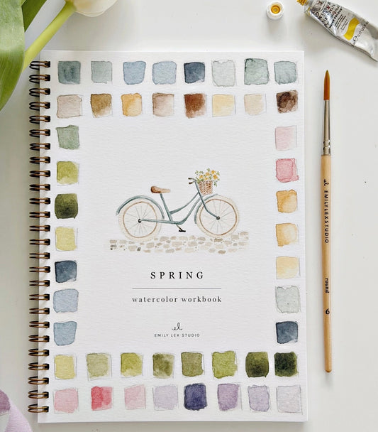 Spring Water Color Workbook