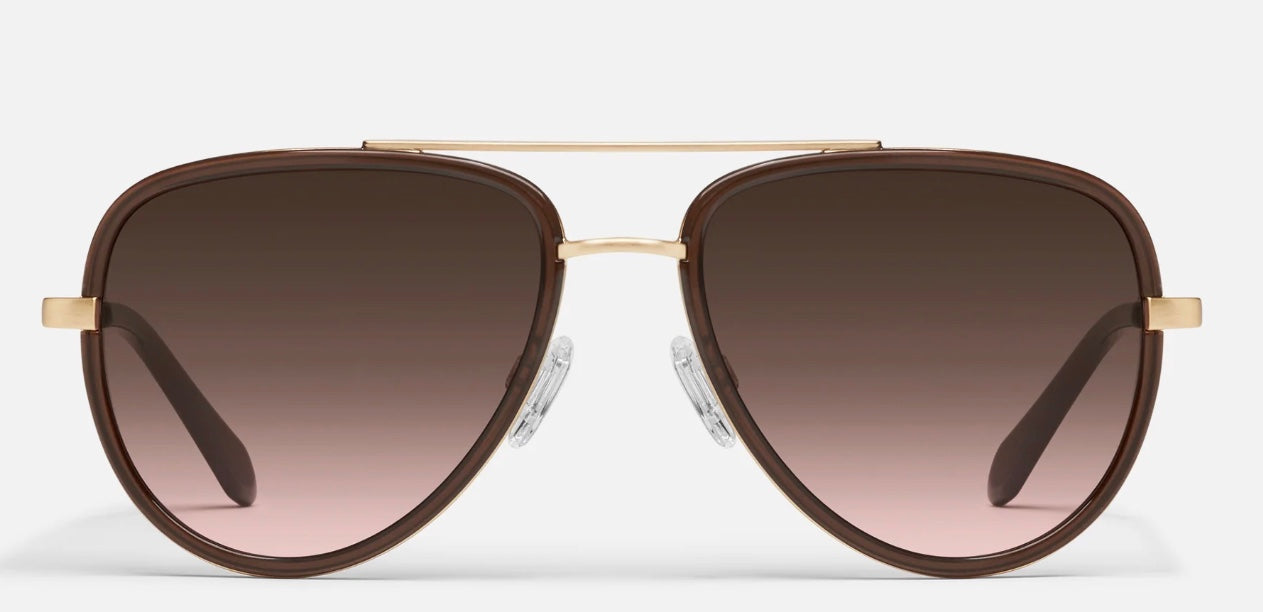 All In Dark Brown Sunglasses