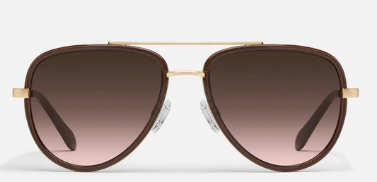 All In Dark Brown Sunglasses
