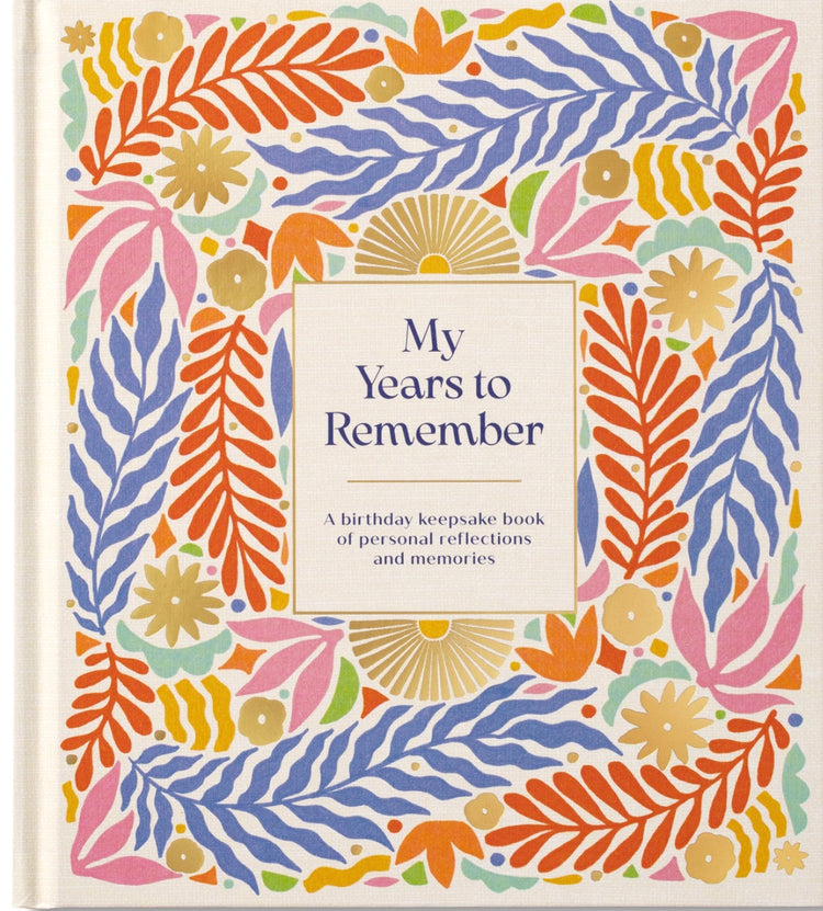 My Years To Remember Birthday Keepsake Book