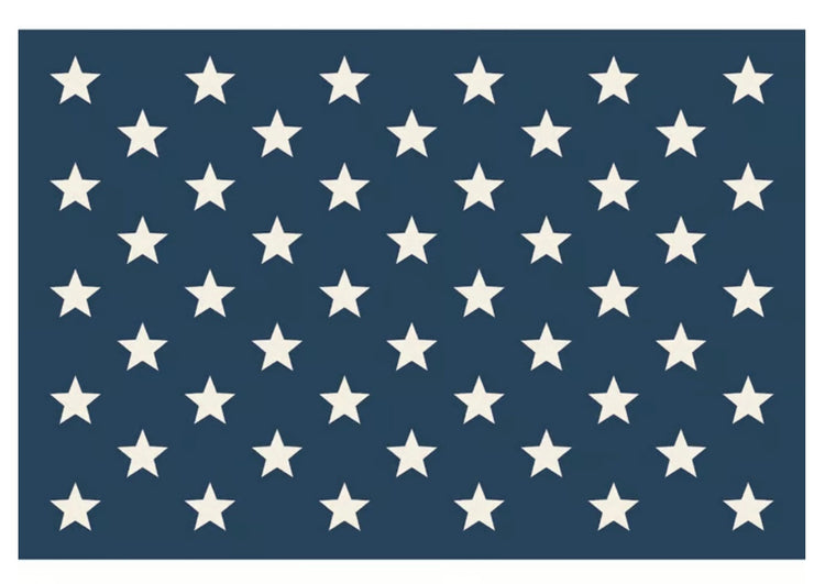 Stars On Blue Paper Placement