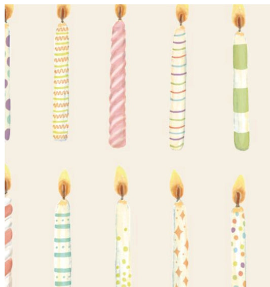Birthday Candles Cocktail Napkin