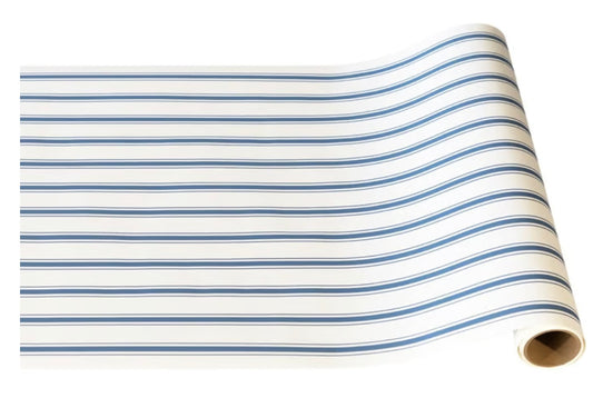 Blue Stripe Paper Table Runner