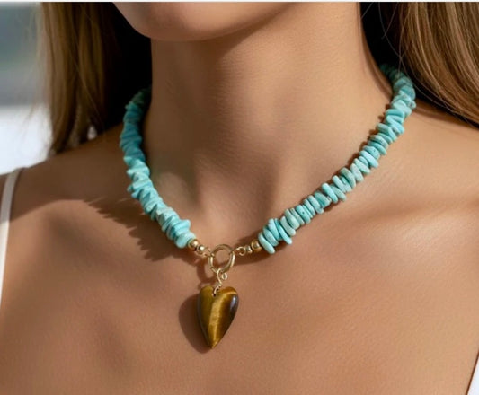 Rebel Heart Beaded Necklace